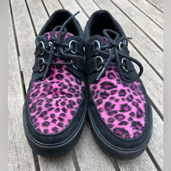 TUK pink cheetah leopard creepers